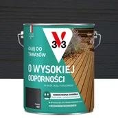 Farby i impregnaty do drewna - Olej do tarasów Antracyt mat 4.5 l V33 - miniaturka - grafika 1