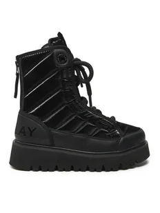 REPLAY Botki Melrose Lace Lace-Up GWF2H.000.C0012T Czarny - Botki damskie - miniaturka - grafika 1