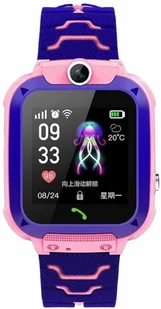 Bemi K1 See My Kid Różowo-Fioletowy - Smartwatch - miniaturka - grafika 1