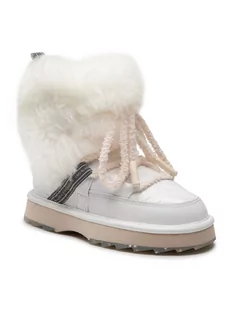 Buty dla dziewczynek - EMU Australia Buty Blurred Glossy W12812 Biały - grafika 1