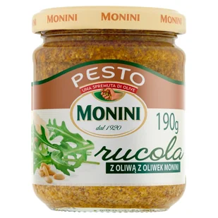 Monini SOS PESTO RUCOLA 190 G 190G - Sosy w słoikach - miniaturka - grafika 1