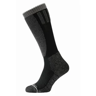 Skarpety narciarskie unisex Jack Wolfskin SKI MERINO SOCK H C black - 47-49 - Skarpetki damskie - miniaturka - grafika 1