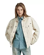 Kurtki damskie - G-STAR RAW Damska kurtka oversize, beżowy (Ecru D300-159), L - miniaturka - grafika 1