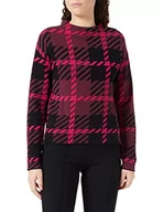 Swetry damskie - Gerry Weber Damski sweter 871038-35701, szary/fioletowy/różowy, wzór 44 - miniaturka - grafika 1