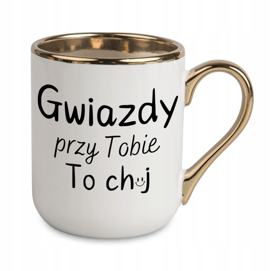 KUBEK NA POŻEGNANIE ODEJŚCIE KOLEŻANKI KOLEGI Z PRACY BIURA GRAWER ZŁOTY