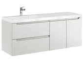 Szafki łazienkowe - Szafka Wisząca Z Umywalką ETH 120 cm SD Lewa - Kaszmir Mat - miniaturka - grafika 1