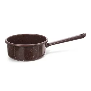 Orion Garnek rondel rondelek emaliowany 0,6L BRĄZOWY 113166 - Rondle - miniaturka - grafika 1