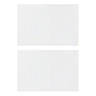 Pawilony ogrodowe - vidaXL Ścianki boczne do namiotu, 2 szt., z suwakiem, PE, białe - miniaturka - grafika 1