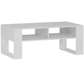 Ławy i stoliki kawowe - Meble Stolik kawowy ława półka A-6 biały 90x58x55cm produkt polski - miniaturka - grafika 1