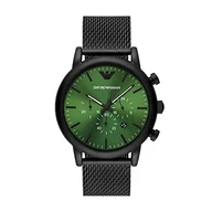 Zegarki męskie - Emporio Armani Casual Watch AR11470, czarny, One Size - miniaturka - grafika 1