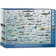 Puzzle - Eurographics puzzle 2000 PC Evolution of Military Aircraft New (eg82200578) - miniaturka - grafika 1