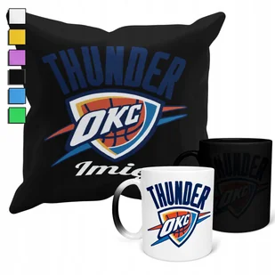 ZESTAW KUBEK MAGICZNY ZMIENIAJĄCY KOLOR + POSZEWKA OKLAHOMA CITY NBA + IMIĘ - Gadżety dla niej i dla niego - miniaturka - grafika 1