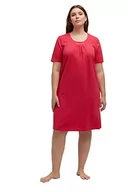 Piżamy damskie - Ulla Popken Damska koszula nocna Nightgown, Pleatsdetail, Sorbet Pink, 42-44 - miniaturka - grafika 1