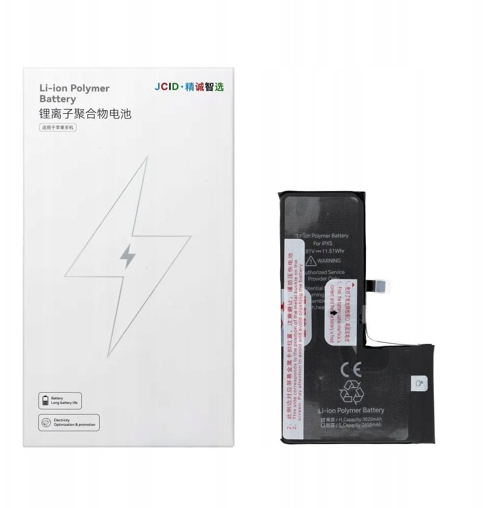 JCID Bateria do iPhone Xs zwiększona pojemność