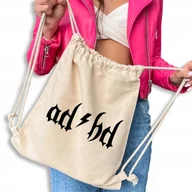 Plecaki worki - WOREK PLECAK BEŻOWY Do Szkoły Na Buty METALLICA AD HD Wiele Wzorów - miniaturka - grafika 1