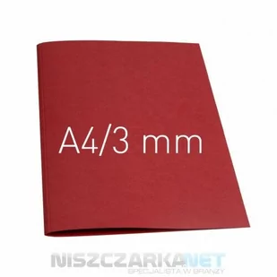 Termookładki miękkie - Thermolinen Plain (A4 pionowa) - 3 mm opakowanie 100 sztuk BORDOWY - Okładki do laminatorów i bindownic - miniaturka - grafika 1