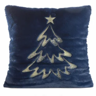 Poszewka świąteczna granatowa złota gwiazdka - Pozostałe akcesoria świąteczne - miniaturka - grafika 1