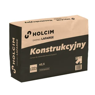 Cement konstrukcyjny 42,5 20 kg HOLCIM KUJ - Zaprawy budowlane - miniaturka - grafika 1