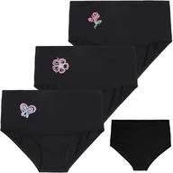 Majtki damskie - 3x Czarne FIGI MAJTKI DAMSKIE z Wysokim Stanem Bawełniane MORAJ r. 2XL - miniaturka - grafika 1