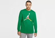 Koszulki męskie - Nike Air Jordan Sport Dna Long-Sleeve Crew Tee Lucky Green - miniaturka - grafika 1