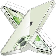 Etui i futerały do telefonów - zestaw ochronny 2 w 1 dla Apple iPhone 13 Pro Max składa się z 2x szklanej osłony ekranu 9H i 1x silikonowego etui - przezroczysta osłona - miniaturka - grafika 1