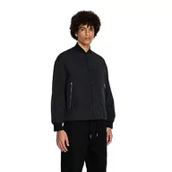 Kurtki męskie - Armani Exchange Męska kurtka Bomber Shell Coated Nylon Shirt, czarny, M - miniaturka - grafika 1