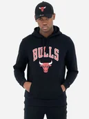Bluzy męskie - Bluza męska z kapturem kangurka New Era NBA Regular Bulls 60416759 L Czarna (0197214897271). Bluzy z kapturem męskie - miniaturka - grafika 1