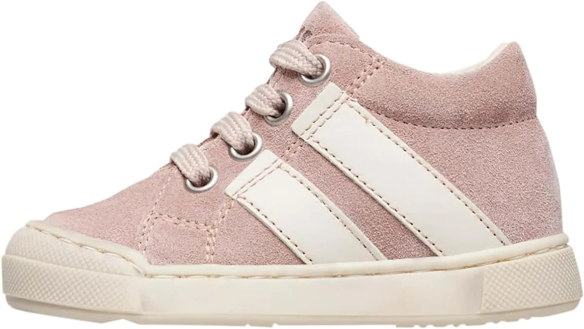 Buty dziecięce Falcotto Gazer Zip różowe zamszowe zamek gumowa podeszwa