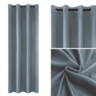 Zasłona 140x250 Przelotka Velvetowa Giorgia 02 - Zasłony - miniaturka - grafika 1