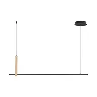 Lampy sufitowe - Claud lampa wisząca 1xLED/20W czarna 22806M-WOOD - miniaturka - grafika 1