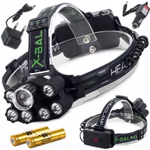 Latarka Czołowa Bailong Cree Xm-L T6 7 X Led Uv - Latarki - miniaturka - grafika 1