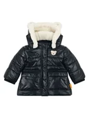 Bluzy i sweterki niemowlęce - Steiff Kurtka pikowana w kolorze czarnym - miniaturka - grafika 1