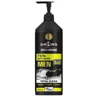 Żele pod prysznic dla mężczyzn - Dalas Men żel pod prysznic 3w1 Total Clean 1000g - miniaturka - grafika 1
