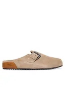 Klapki i japonki damskie - Pepe Jeans Klapki Corby Clog W PLS900001 Beżowy - miniaturka - grafika 1