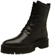 Botki damskie - Marco Tozzi Damskie 2-25217-29 skórzane buty sznurowane botki, czarne antyczne, 38 EU - miniaturka - grafika 1
