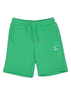 Calvin Klein Szorty dresowe w kolorze zielonym - Spodenki damskie - miniaturka - grafika 1