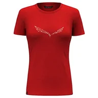 Koszulki i topy damskie - Salewa Solidlogo Dri-Release® T-shirt damski, Flame, 2XL, Flame, XXL - miniaturka - grafika 1