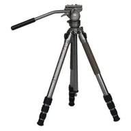 Statywy fotograficzne - Sirui CT04+CT5 z głowicą video szary - miniaturka - grafika 1