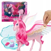 Figurki dla dzieci - BARBIE A TOUCH OF MAGIC PEGAZ KONIK SKRZYDŁA ŚWIATŁA DŹWIĘK I AKCESORIA 3+ - miniaturka - grafika 1