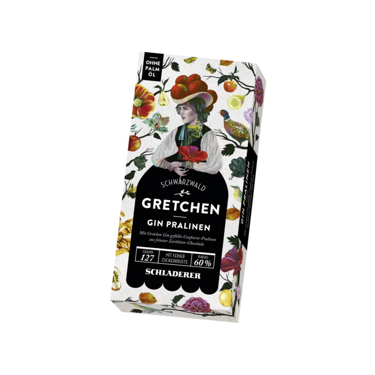 SCHLADERER Gretchen Gin Pralinen praliny z alkoholem gorzka czek 127g