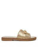 Buty dla dziewczynek - Tommy Hilfiger Klapki Sandal T4A2-33942-0572 S Złoty - miniaturka - grafika 1