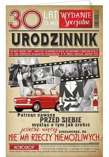 Kartka na 30 urodziny U45 - Kartki okolicznościowe i zaproszenia - miniaturka - grafika 1