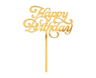 Urodziny dziecka - Dekoracja akrylowa na tort Happy Birthday - miniaturka - grafika 1