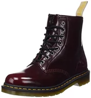 Kozaki damskie - Dr. Martens Damskie wegańskie 1460 klasyczne kozaki, czerwony Cherry Red 600, 46 EU - miniaturka - grafika 1