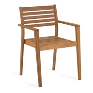 Fotele i krzesła ogrodowe - Krzesło ogrodowe z drewna akacji Kave Home Hanzel - miniaturka - grafika 1