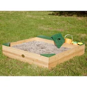 Place zabaw - AXI Drewniana piaskownica ze schowkiem na akcesoria Amy Sandpit AXI A031.005.00 - miniaturka - grafika 1