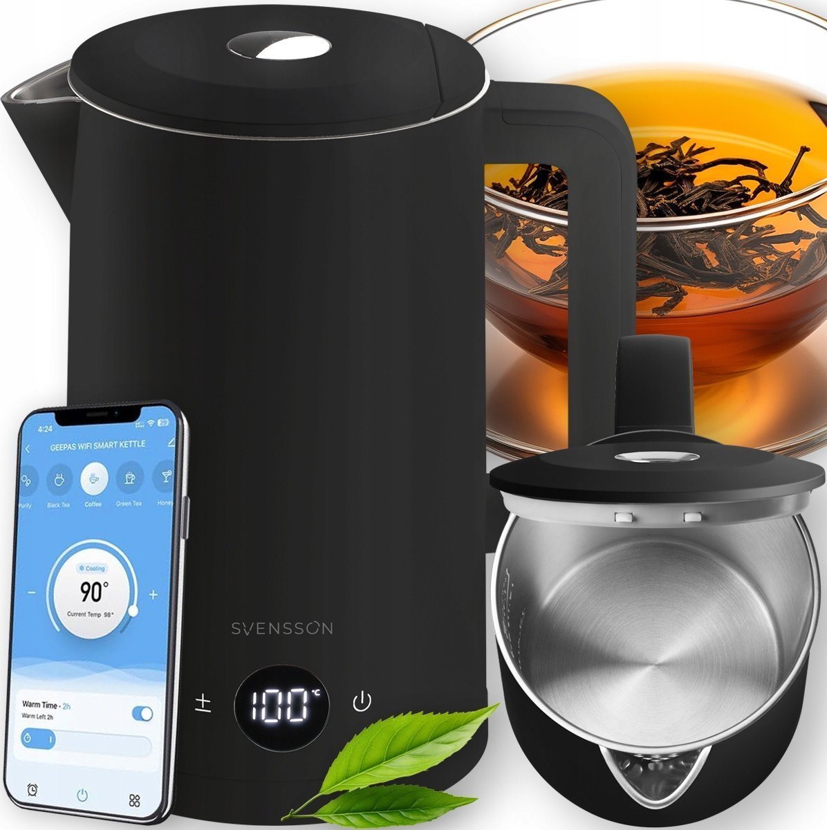 Svensson SMART06C tuya wifi 1,7L czarny 2200W