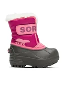 Buty dla dziewczynek - Sorel Śniegowce Snow Commander™ 2114102652 Różowy - miniaturka - grafika 1