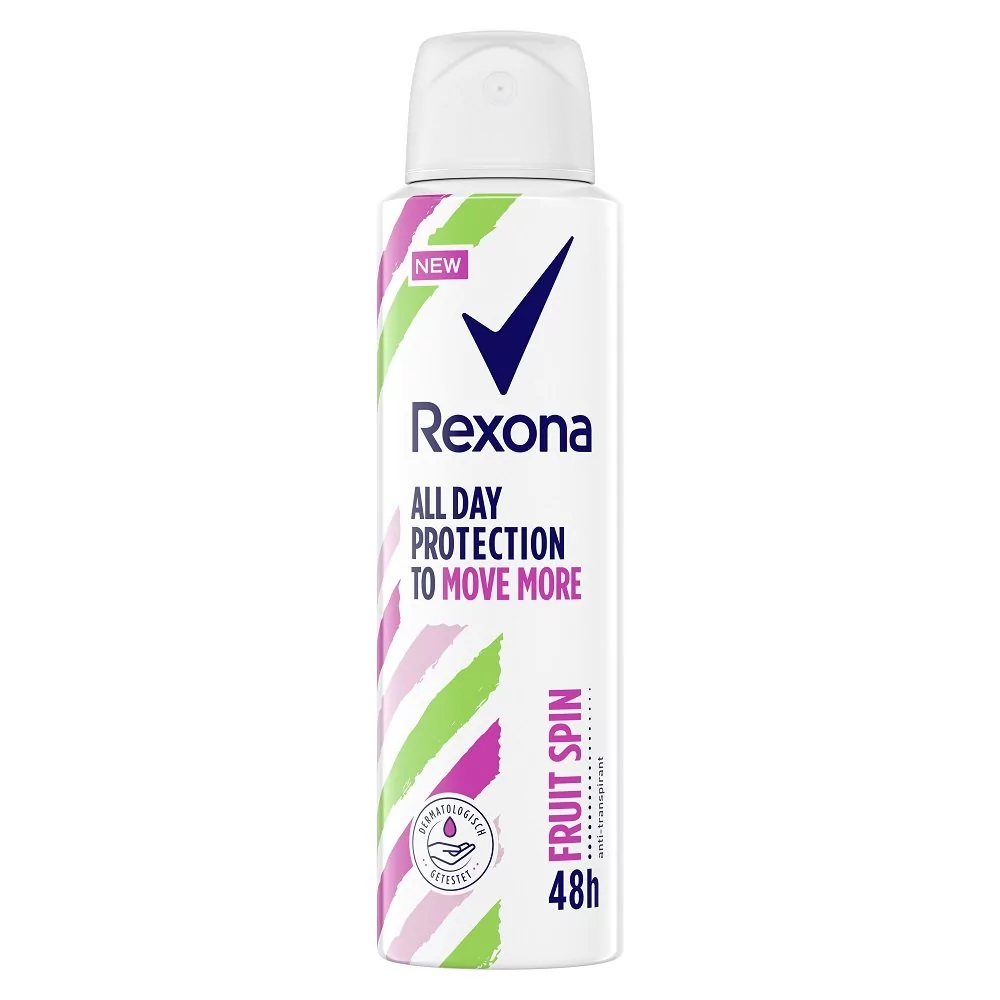 Rexona All Day Protection to Move More Fruit Spin Anti-Perspirant - Antyperspirant w aerozolu - 150 ml REXSPW1ML