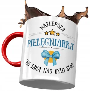 Kubek Czerwony Dla Pielęgniarki Najlepsza Prezent z Nadrukiem ze Zdjęciem + Opakowanie na prezent (wzór 03) - Kubki Kubek Czerwony Dla Pielęgniarki Najlepsza Prezent z Nadrukiem ze Zdjęciem + Opakowanie na prezent (wzór 03) - Kubki - miniaturka - grafika 1